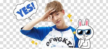 Baekhyun exo k line transparent background PNG clipart