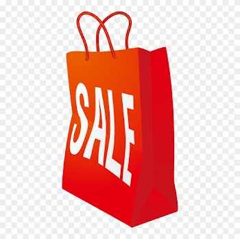 Bag Cart Orange Alphabet - Sale Vector