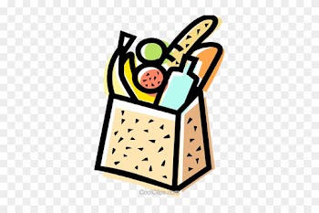 Bag Of Groceries Royalty Free Vector Clip Art Illustration - Food