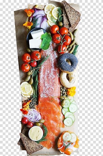 Bagel Lox Brunch Smoked salmon Breakfast, Salmon bagels fruit transparent background PNG clipart