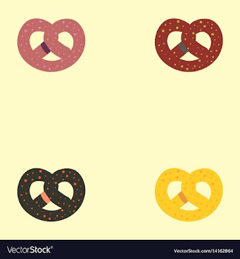 Bagel set vector image