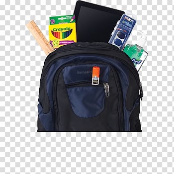 Baggage Hand luggage Backpack, back to school sale transparent background PNG clipart