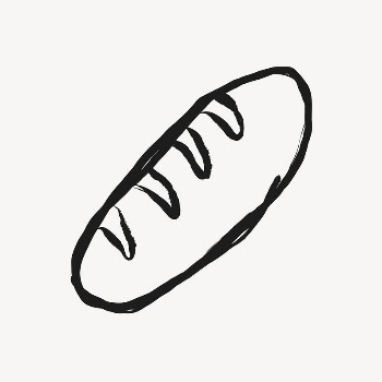 Baguette bread sticker, food doodle | Free Vector Illustration - rawpixel
