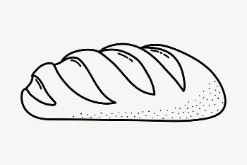 Baguette doodle clipart, cute black | Free PSD Illustration - rawpixel