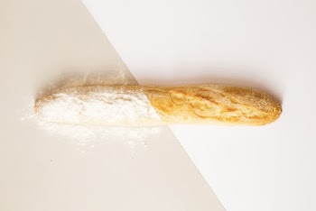 Baguette on White Surface