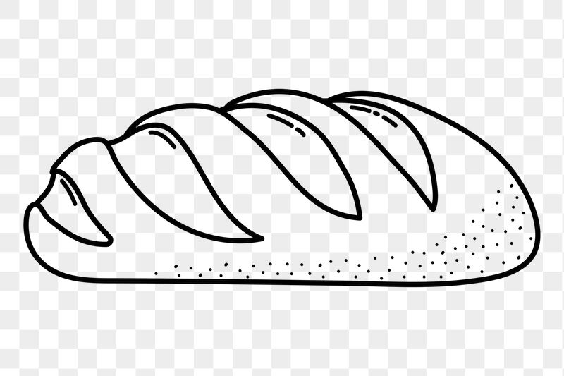 Baguette png doodle sticker, black | Free PNG Illustration - rawpixel