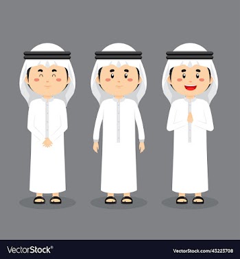 bahrain character with various expression
