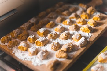 Baked Cookies on Tray