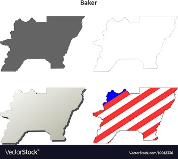 Baker Map Icon Set vector image