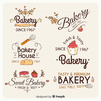 Bakery logo collection Free Vector
