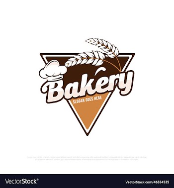 bakery logo design with triangle shape best for