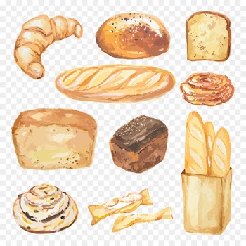 Bakery Vector graphics Bread Baguette Loaf - aquarelle graphic 