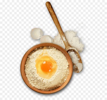 Baking Flour Fried egg Ingredient - Eggs, flour 