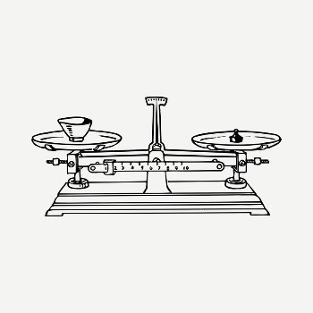 Balance scale drawing, vintage illustration | Free PSD - rawpixel
