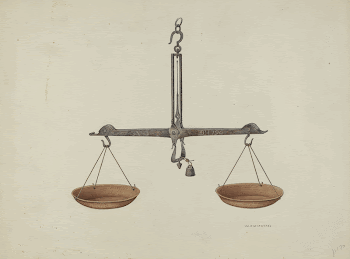 Balance Scales (ca. 1940) by William | Free Photo - rawpixel