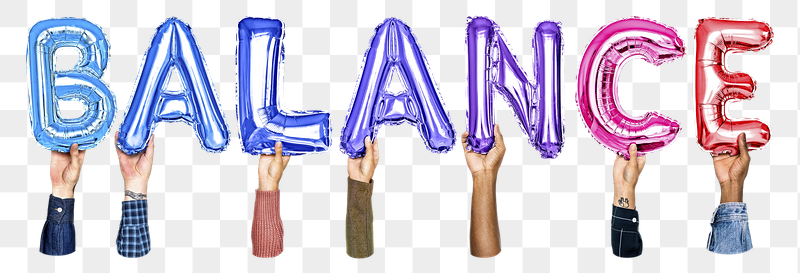 Balance word png, hands holding | Free PNG - rawpixel