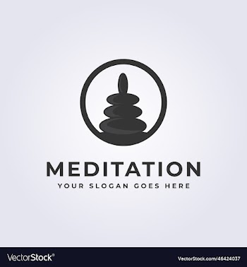 balancing meditation stone black rock logo