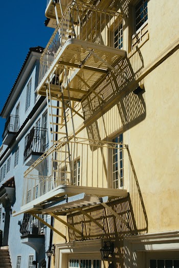 Balcony Of A Building For Fire Escape