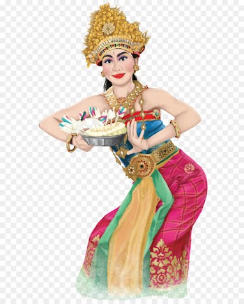 Balinese dance Digital painting Balinese people - rio carnival dancers 