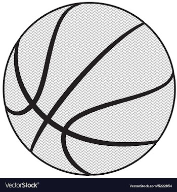 Ball basketball sport isolated equipment game vector image