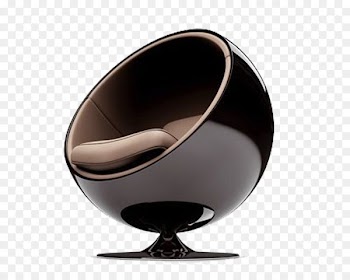 Ball Chair Table Couch Living room - Black Seat 