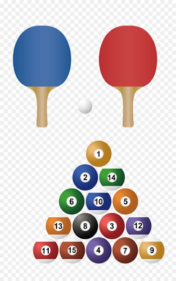 Ball game Tennis Badminton - Vector Billiards 