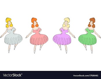 Ballerinas vector image
