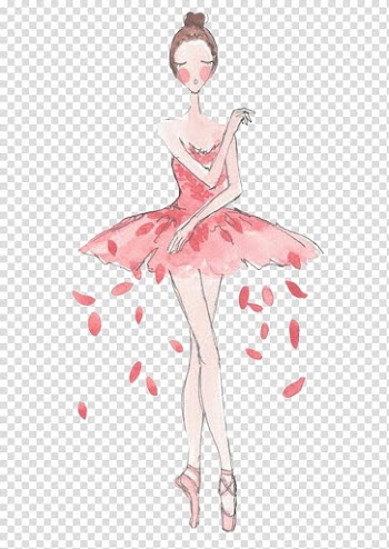 Ballet Dancer Drawing, tutu ballet transparent background PNG clipart
