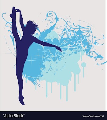 Ballet dancer leg up illustration vector image