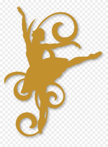Ballet Dancer Silhouette Art - Dance Certificate Border Design