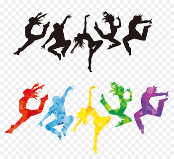 Ballet Dancer Silhouette Clip art - Vector Colorful Dancer 
