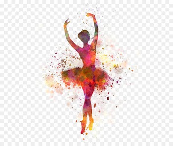 Ballet Dancer Watercolor painting - Swan Dance 