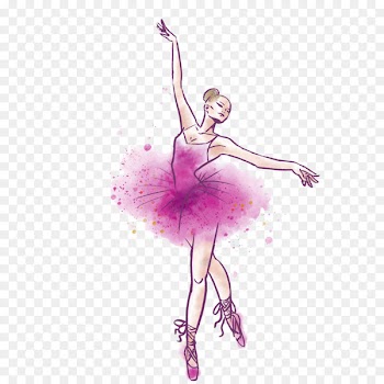 Ballet Dancer Watercolor painting - Vector Swan Lake 