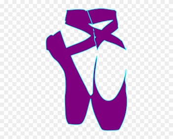Ballet Shoes Clipart C4 Ballet Shoes Clip Art At Clker - Ballet Pointe Shoes Silhouette