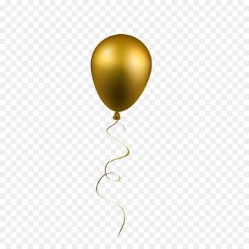 Balloon Airplane Gift - Gold balloon 