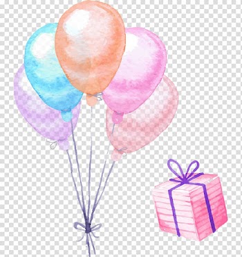 Balloon and present illustrations, Balloon Christmas gift Christmas gift, balloon transparent background PNG clipart