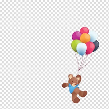 Balloon , Bear Balloon transparent background PNG clipart