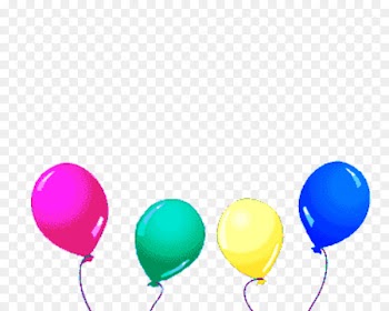 Balloon, Birthday, Birthday Cake Balloons, Party Supply PNG