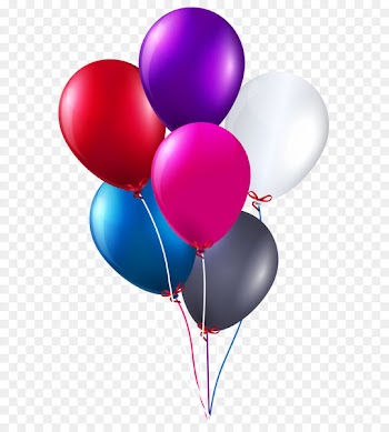Balloon Birthday cake Clip art - Colorful Bunch of Balloons PNG Clipart Image 