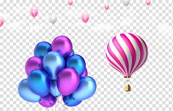 Balloon Birthday , Color colorful balloons transparent background PNG clipart