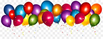 Balloon Birthday Confetti Clip art - baloons 