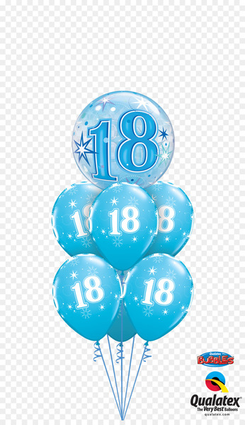 Balloon Birthday Flower bouquet Party Blue - balloon 