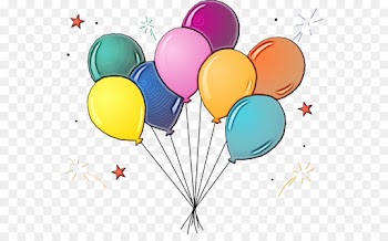 Balloon, Birthday, Greeting Note Cards, Party Supply PNG