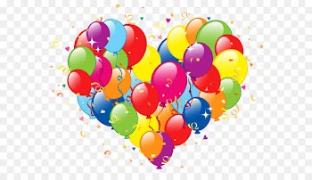 Balloon Birthday Party Clip art - Heart of Balloons PNG Clipart Image 