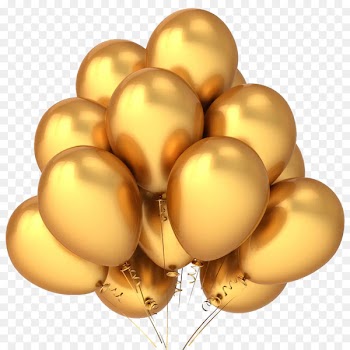 Balloon Birthday Party Gold Stock photography - balloon pics from 