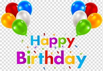 Balloon Birthday Party hat , happy birtday transparent background PNG clipart