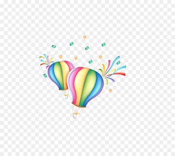 Balloon Cartoon Parachute - Balloon ribbons 