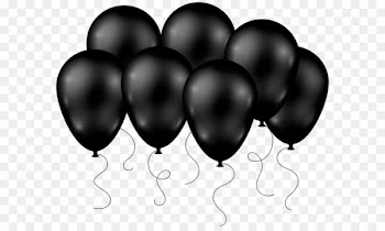 Balloon Clip art - Black Balloons Transparent PNG Clip Art Image 