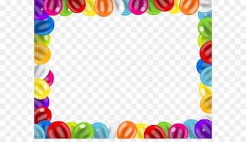 Balloon Clip art - Border Frame with Balloons PNG Clip Art 