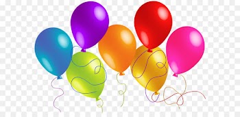 Balloon Clip art - Large Transparent Colorful Balloons Clipart 